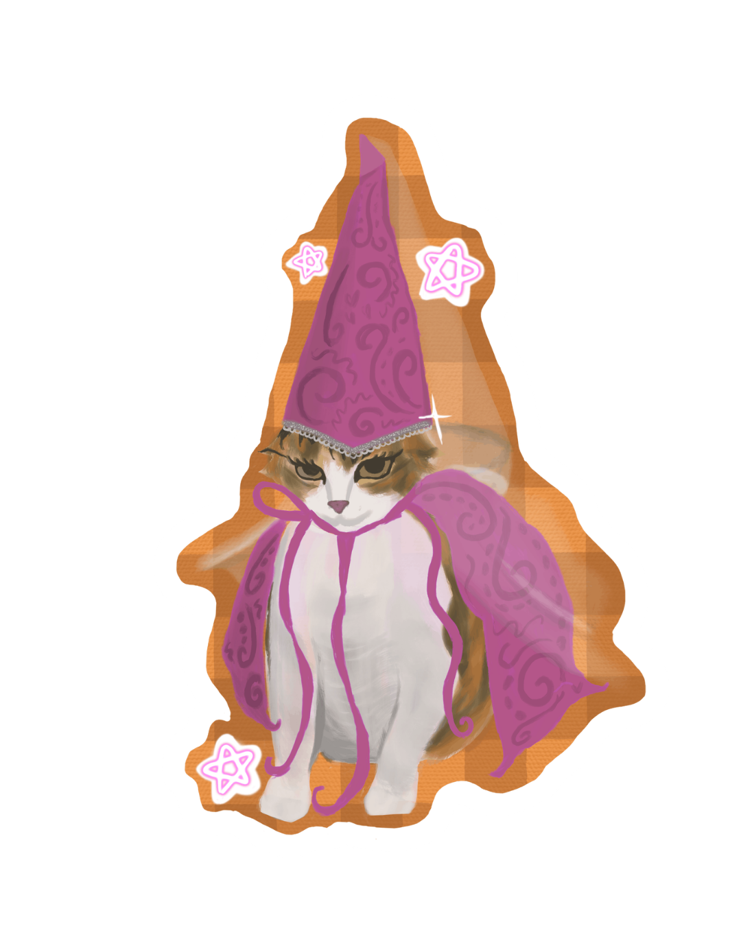 Princess Cat Die-Cut Sticker!