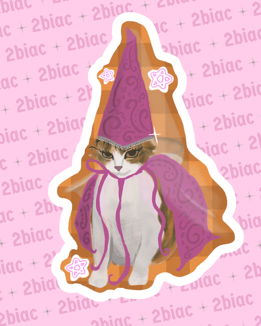 Princess Cat Die-Cut Sticker!