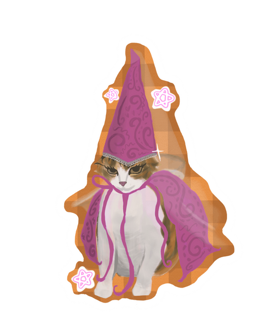 Princess Cat Die-Cut Sticker!